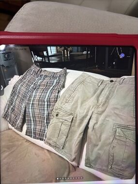 Men's Beige Cargo Shorts – Classic Utility Pocket Short